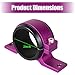 SWPHRT 50mm Car Fuel Filter Mounting Bracket, Metal Rubber Vehicle Oil Fuel Pump Clamp Holder, Secure Automotive Gas Pump Bracket Accessories, Universal for Automobile RV Pickup (Purple)