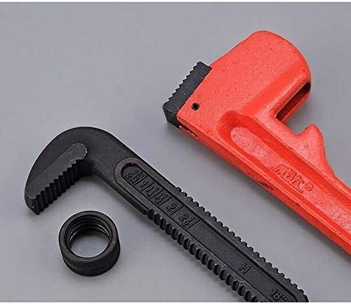 Llave de tubería de plomería de aluminio de servicio pesado, llave de plomería tipo Stilson de 10 ", herramienta de llave de mono de cambio ajustable de servicio pesado for reparación y plomería de br