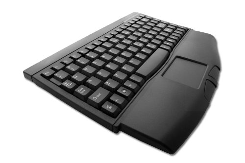 Adesso Mini Black Ps/2 Keyboard With Glidepoint Touchpad (Ack-540) #TOP2