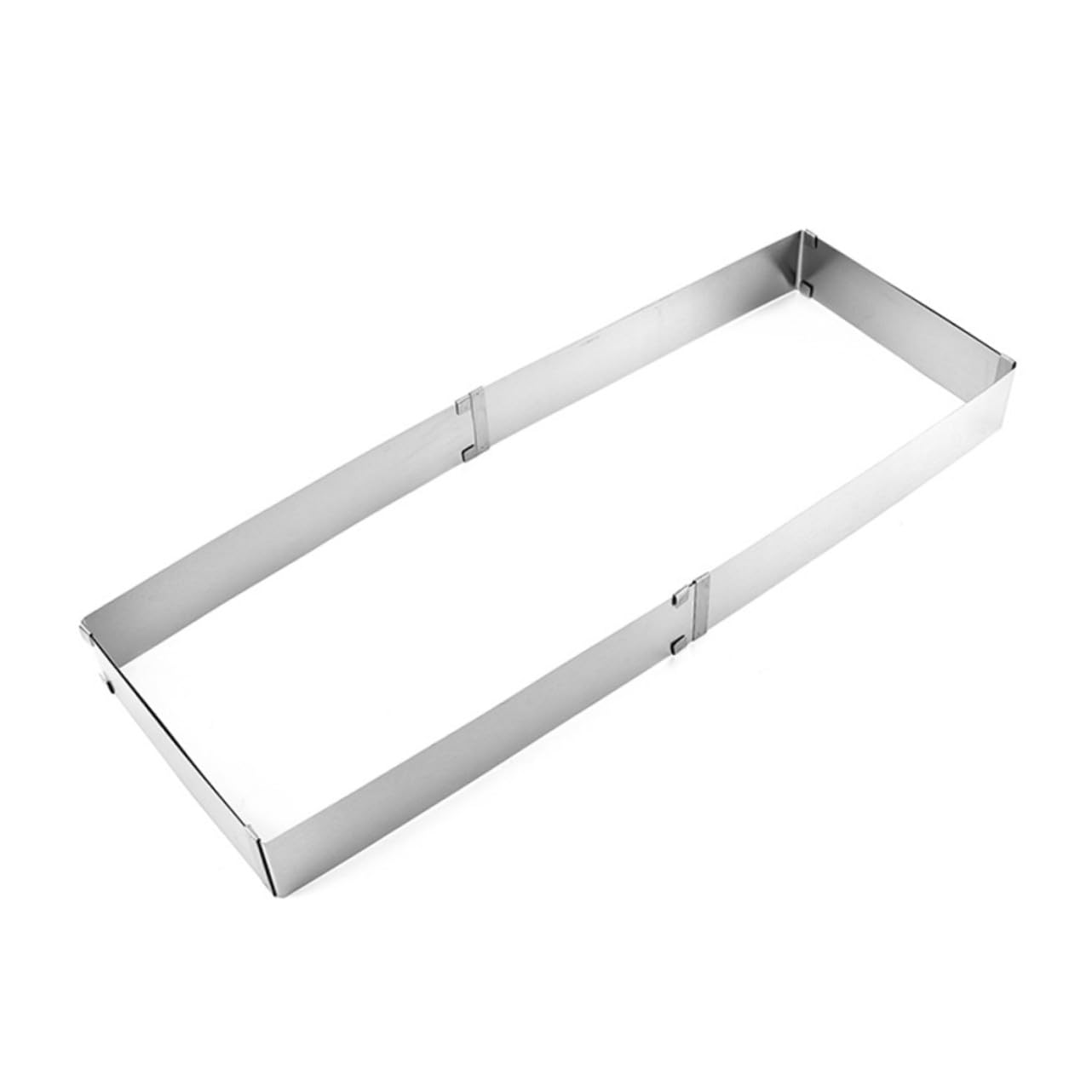 VANZACK Verstellbarer Edelstahl Tortenring Backform Quadratisch Einstellbar Für Mousse Kuchen DIY Backen Hitzebeständig Korrosionsbeständig Leicht Zu Reinigen