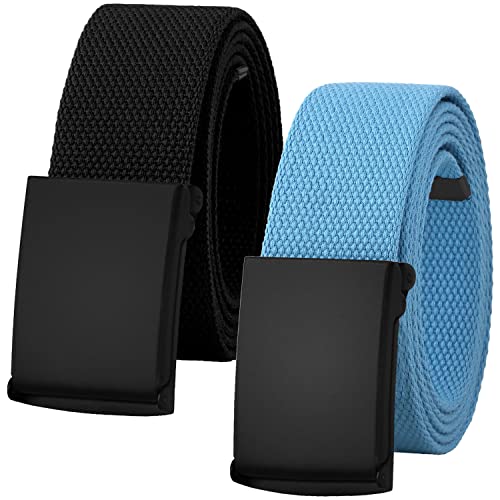 Image of Falari Canvas Web Belt Fully Adjustable Cut to Fit Golf Belt Flip Top Buckle