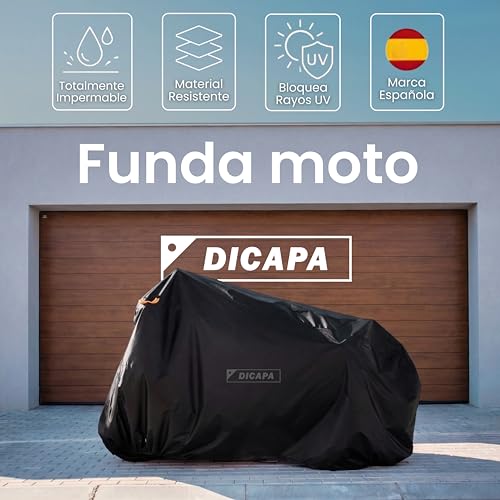 Housse moto pour l'extérieur bâche de protection pluie et vent DICAPA