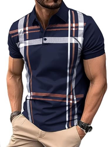 Image of Noble Monk Men's Regular Fit Polo T Shirt |Half Sleeves |Collar Tshirts |Casual Tshirt for Men