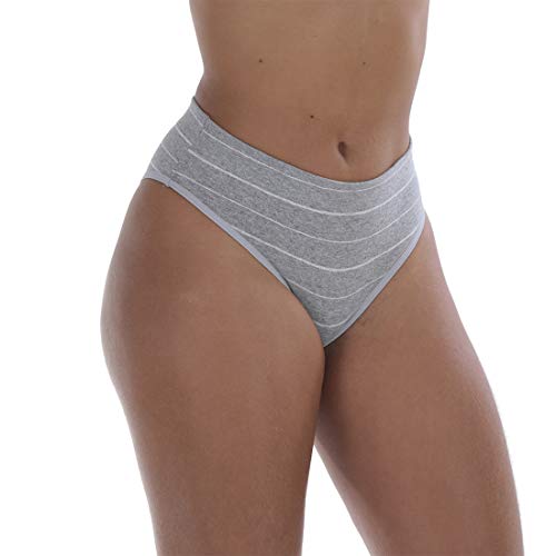 Kit com 5 Calcinhas Cintura Alta Conforto Algodão