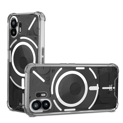 Image of DailyObjects Clear Magnetic Phone Case Cover Compatible with Nothing Phone 2 | Wireless Charging Slim Back Cover | 2 Layer Edge Protection & Shockproof