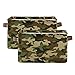 AUUXVA Storage Basket Military Camo Storage Cube Box Durable Canvas Collapsible Toy Basket Organizer Bin with Handles for Shelf Closet Bedroom Home Office