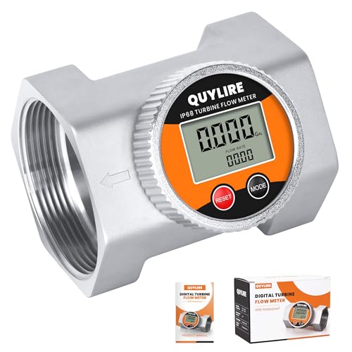 Waterproof 3 Inch Flow Meter for Hot/Cold Water, Fuel &amp; Liquids