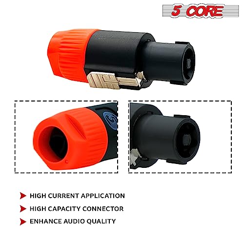 Conector Speakon 4 polos macho, pack x6 miniatura 5