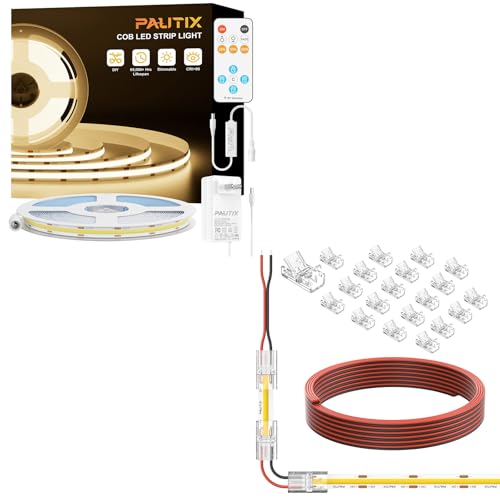 Tira de LED COB PAUTIX 10m Blanco cálido 3000K Kit miniatura 1