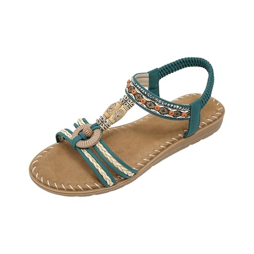 Chaussures compensées femme avec sandales à talon et bride élastique slingback