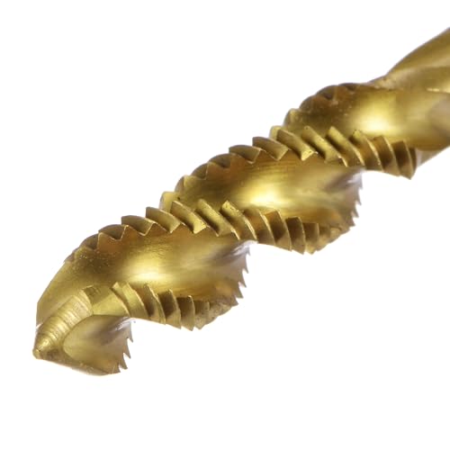 QUARKZMAN Metrisch Gewindeschneider 1/4-28 UNF Gewindebohrer HSS(6542) Hochwertiger Titanbeschichteter Maschinengewindebohrer - 1 Stück