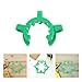 SOESFOUFU 12pcs Plastic Interface Clamp for Lab Glass Standard Joint, Self-adhesive Glass Connector Clip, Green Frosted Lab Beaker Clamp for Scientific and Industrial Use