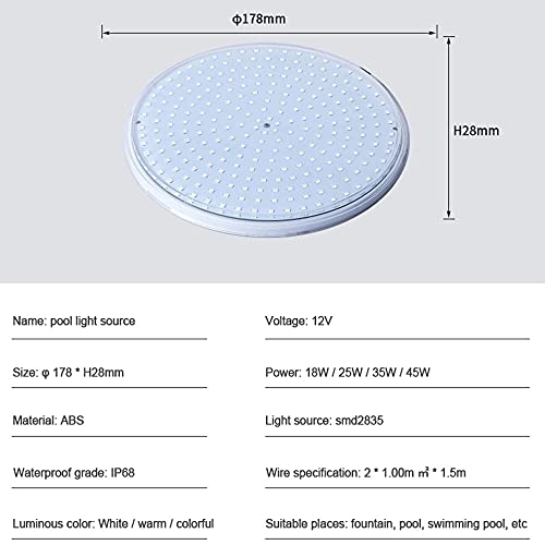 MWEIMA RGB Color Light per Piscina INGRUlT
