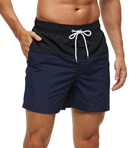 Image of SILKWORLD Men's Swim Trunks Waterproof Bathing Suit Quick Dry Shorts with Pockets