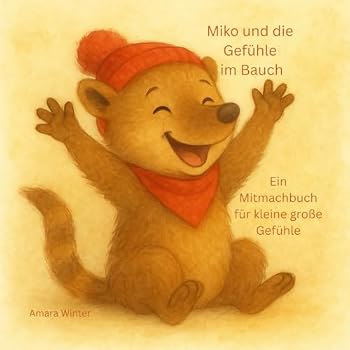 Paperback Miko und die Gefühle im Bauch: Ein Mitmachbuch über große kleine Emotionen (German Edition) [German] Book