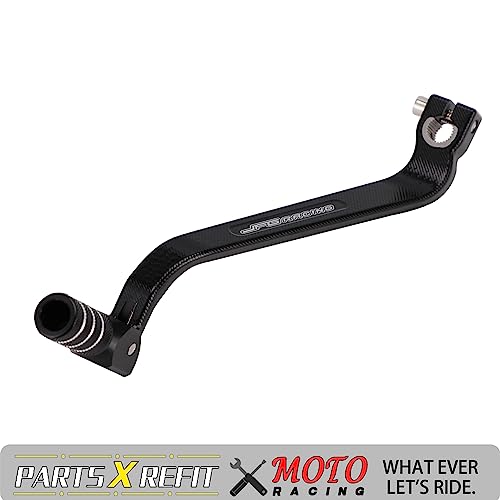 Image of JFG Racing Motorcycle Gear Shifter Lever Extended 10mm Folding Tip CNC for KLR 650 KLR650 1987-2018 Black