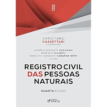 Capa do livro REGISTRO CIVIL DAS PESSOAS NATURAIS - 4ª ED - 2022