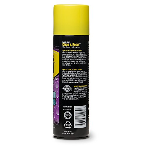 Image of Invisible Glass 91184 19-Ounce Premium Glass Cleaner with Rain Repellent for Exterior Automotive Glass and Windshields to Shield Against Rain, Snow, and Sleet, 2 Pack