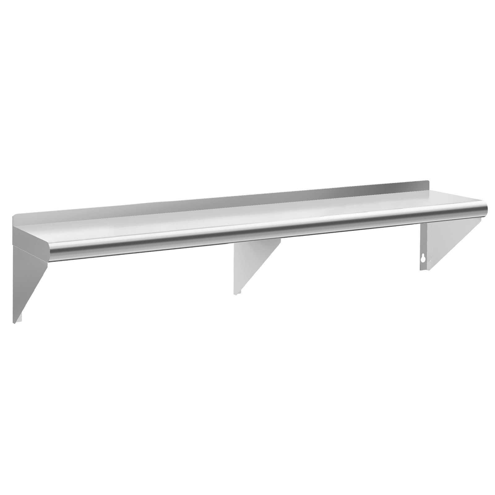 14 x 72 Inch Stainless Steel Wall Shelf, NSF Certified
