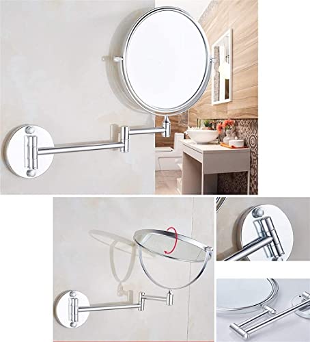Miroir de maquillage mural pivotant de 8 pouces pour éviter les angles morts - 5