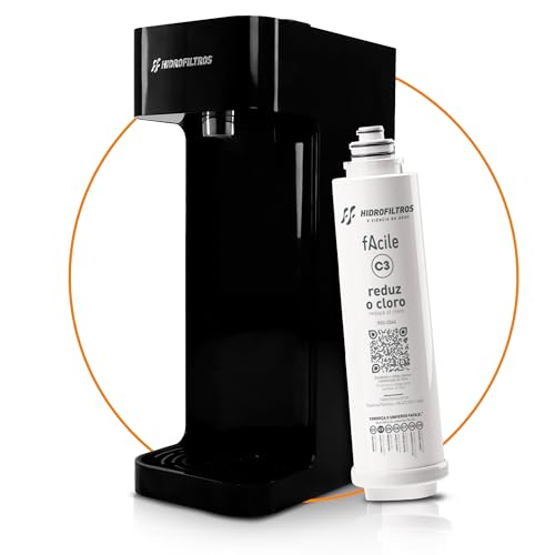 Hidrofiltros - Purificador de Água Facile com Refil C3 Elimina Cl...