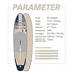 GenSDH Surfboard 3.4m All-Around Surfboard Inflatable Stand-Up Surfing Paddle Board Outdoor Sports Longboard with Pump Padd Outdoor Recreation - Image 3