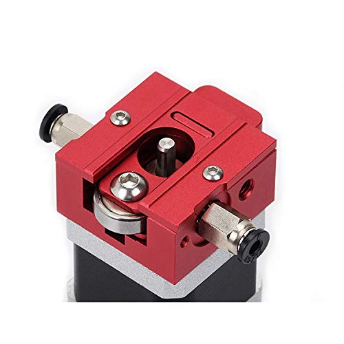 HITSAN INCORPORATION Red DIY Reprap Bulldog All-Metal 1.75mm Extruder Compatible J-Head MK8 Extruder Remote Proximity