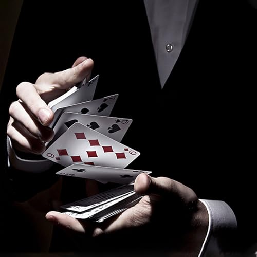 2 Kunststoff Spielkarten,wasserdichte Spielkarten,Poker Karten Poker Kartendeck,Bridge & Poker Poker Karten Spiele Professionelle Plastik Pokerkarten für Blackjack, Bridge.(Rot und Blau) – Bild 7