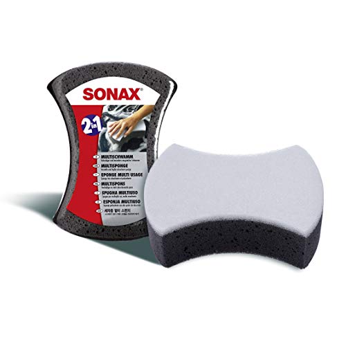 SONAX Eponge multi usage (1 pièce) très absorbante et polyvalente pour le lavage des autos et l'elimination des salissures tenaces | Réf: 04280000