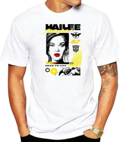 Photo de Hailee Steinfeld 87 Back to Life T Shirt White Gyms Fitness Tee Shirt(Medium)