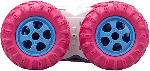 Voiture télécommandée Exost 360 Cross Rose avec 4 piles AA Amazon Basics - 4