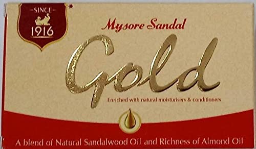 Sabonete em barra Mysore Sandal GOLD SOAP, 125 g