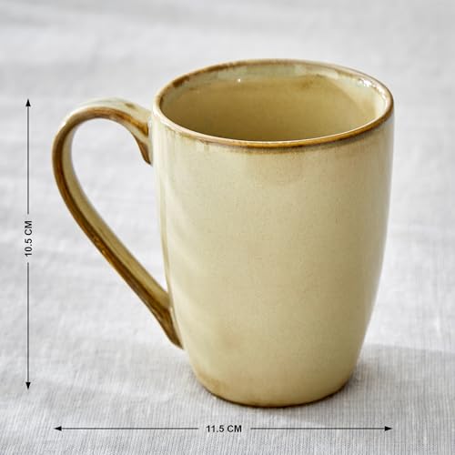 Image of Home Centre |Casa Reactive Porcelain Coffee Mug - 300ml|Mugs|Crockery|Mugs and Cups|Beige