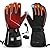SAVIOR HEAT Heated Gloves for Men Women,Electric Gloves 4000mAh Rechargeable Batteries Touchscreen Waterproof Heated Winter Gloves for Motorcycle Ski Hiking
