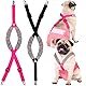 Saintrygo 2 Stück Hundewindel-Hosenträger-Bauchbänder, Hundegeschirr, hält Windel an Ihrem Hund für kleine, mittelgroße und große Hunde (Schwarz, Rosa, M)