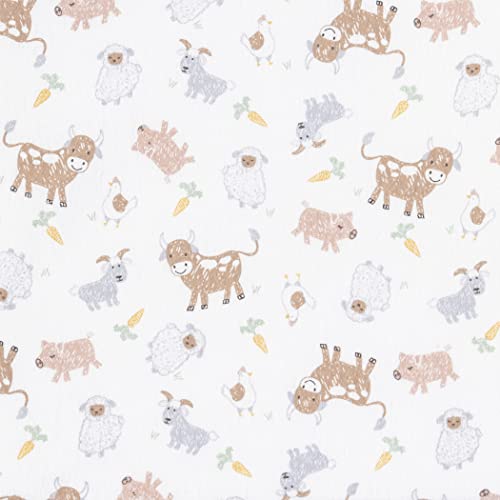 Farm Friends Deluxe Flannel Changing Pad Cover #TOP1
