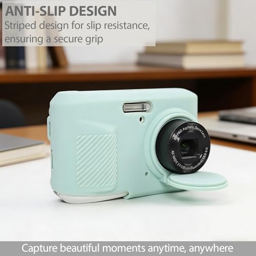 Funda silicona para cámara Kodak PIXPRO FZ45 verde menta miniatura 3