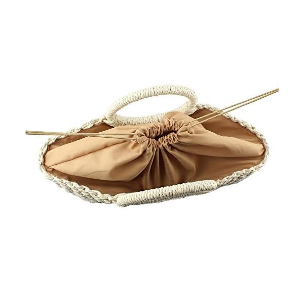 Handwoven-Rattan-Bag-for-Women-Handmade-Handbag-Purse-Straw-Bag Handwoven Rattan Bag for Women, Handmade Handbag Purse Straw Bag (Coyote brown)