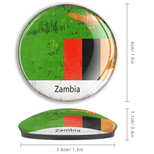 Imanes de cristal de Zambia para nevera y oficina 4