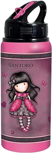 Borraccia per bambini, compatibile con Gorjuss Santoro, bottiglia in alluminio, beccuccio ripiegabile, 710 ml Borraccia per bambini, compatibile con Gorjuss Santoro, bottiglia in alluminio, beccuccio ripiegabile, 710 ml