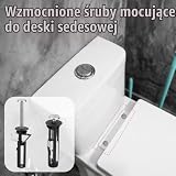 Sikweny Zestaw 4 uniwersalnych uchwytów sedesowych z podkładką