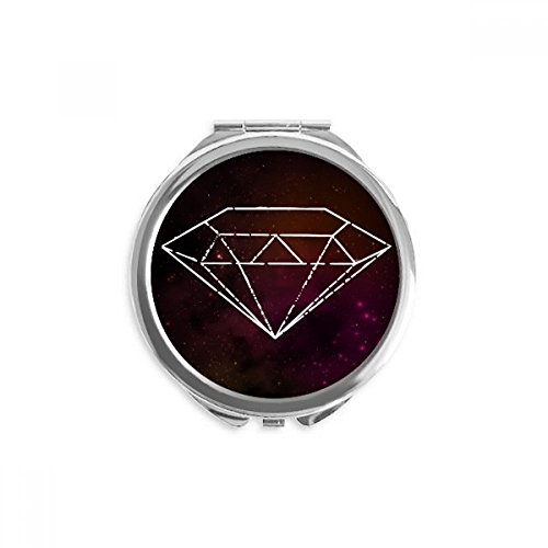 Miroir de poche univers ciel rouge compact pour ne plus rater vos retouches maquillage en déplacement