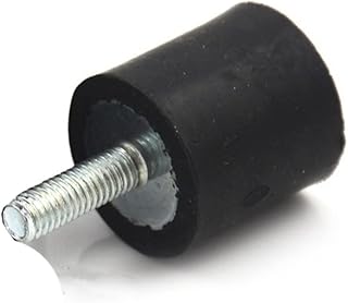 GTPBAO Stud Bushing 1pcs M3 M4 M5 M6 Rubber Shock Mounts Dia 8/10/13/15/20/25mm Anti Vibration Bobbin Isolator Damper Type Anti Vibration Mount Threaded Isolator (Color : M3x6mm 10x10mm)