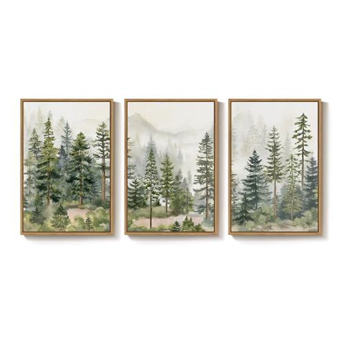 Art mural sans cadre lot de 3 affiches 20x30 cm pour salon et bureau
