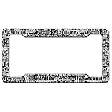 Harley Quinn Ransom Pattern License Plate Tag Frame