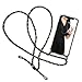 SOONSOP Case für iPhone XS MAX Hülle Necklace Handyhülle Handykette Schutzhülle Durchsichtig Cover Handyanhänger iPhone 9 Plus Hülle mit Gürtel Halsband Lanyard Case in gelb Schultergurt
