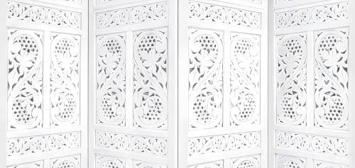 Image of Partition for Living Room,Divider,Partition Wall Room Divider Screen Separator, Wall Panel Divider for Hall | Bedroom |Office | Puja Room | Restaurant S Design (2 Panel White)