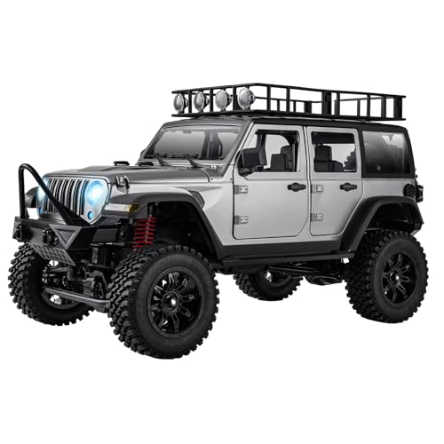 ARRIS 1/12 RC Rock Crawler, MN-128 Wrangeler Style RC Jeep Pickup Truck, 2.4GHz RC Crawler 4x4 Remote Control Off Road Climbing Car RTF with Upgraded Chassis