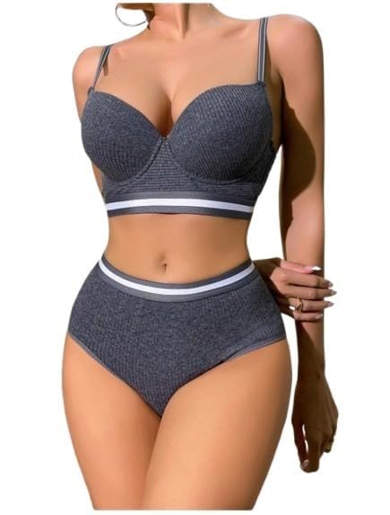trendera Women's Gorgeous Heavy Padded Push Up Bra Panty Set, Full Coverage Elegance Lingerie Set, Lightly Padded Bra and Matching Hipster Panty Set-picture-12