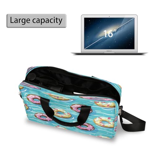 Maletín para laptop con diseño de dona caricatura 15.6" miniatura 5